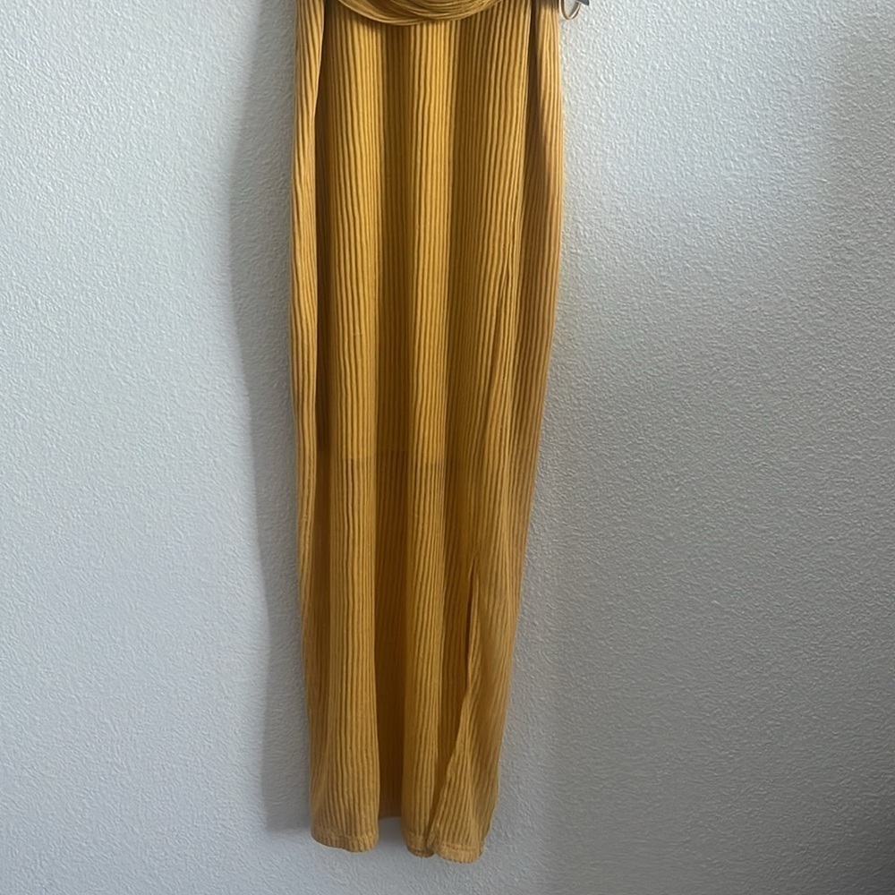 Express Mustard yellow Midi Dress Size Xs - Picture 2 of 9